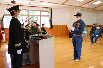 4月5日 神河町消防団 入退団式・辞令交付式の写真3
