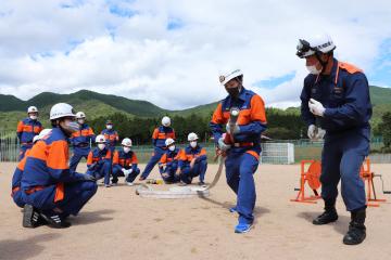 9月6日 神河町消防団新入団員・幹部訓練の写真1