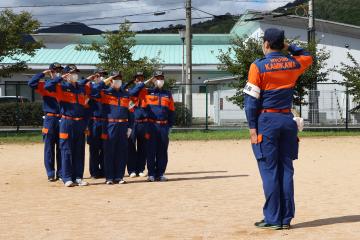 9月6日 神河町消防団新入団員・幹部訓練の写真2
