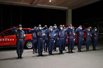 12月26日 神河町消防団 年末特別警戒実施中の写真1