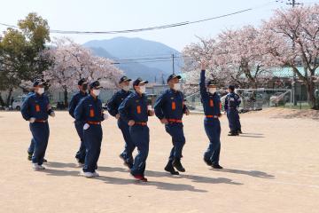 4月10日 令和4年度 神河町消防団 新入団員・幹部訓練の写真3