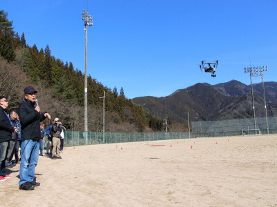 神河町ドローンムービーチャレンジの様子