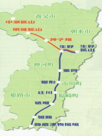 銀の馬車道・鉱石の道の地図画像