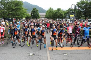 7月1日 第1回神河ヒルクライム スタート前の写真