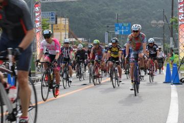 7月1日 第1回神河ヒルクライム スタート時の写真