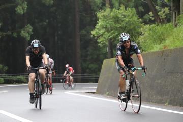 7月1日 第1回神河ヒルクライム ゴール直前の写真