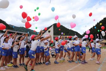 越知谷幼稚園・小学校の最後の運動会の画像