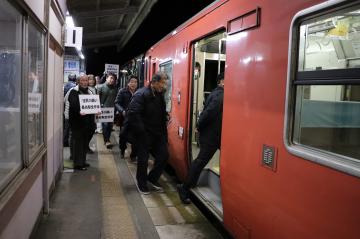 3月14日 長谷駅快速列車1便停車 初日の写真4