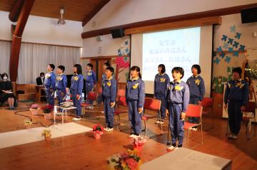 3月23日 越知谷小学校 卒業式、越知谷小学校・越知谷幼稚園 ミニ閉校式・閉園式の写真4