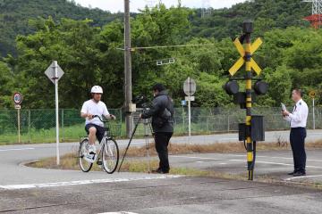 5月20日 福崎警察署 交通安全教室ビデオ 撮影の写真2