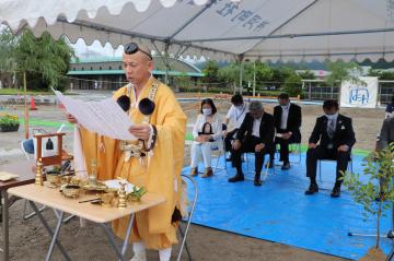 7月4日 神河町社会福祉協議会「障がい者活動拠点施設」建設工事 地鎮祭の写真1