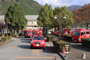 11月14日 神河町消防団 防火パレードの写真