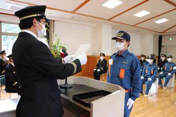 4月3日 神河町消防団 消防初出式・入退団式の写真3