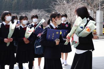 3月8日 神河中学校 卒業証書授与式の写真4