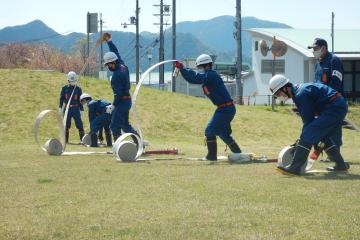 4月9日 神河町消防団 新入団員・幹部訓練の写真2