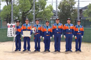 ポンプ自動車の部優勝 大山分団吉冨部の写真