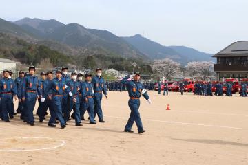 4月7日 神河町消防団 消防初出式・入退団式の写真1
