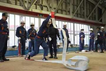 4月13日 令和7年度 神河町消防団 新入団員・幹部訓練の写真1