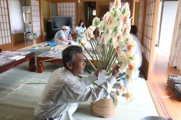 8月23日 川上区 花だんごの写真1