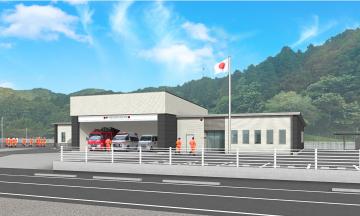 中播消防署北部出張所 完成イメージ図の写真