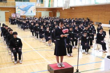 3月10日 神河中学校 卒業証書授与式の写真4
