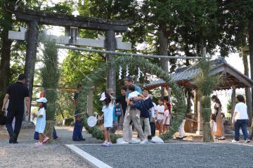 7月19日 福本区 大歳神社 茅の輪くぐりの写真