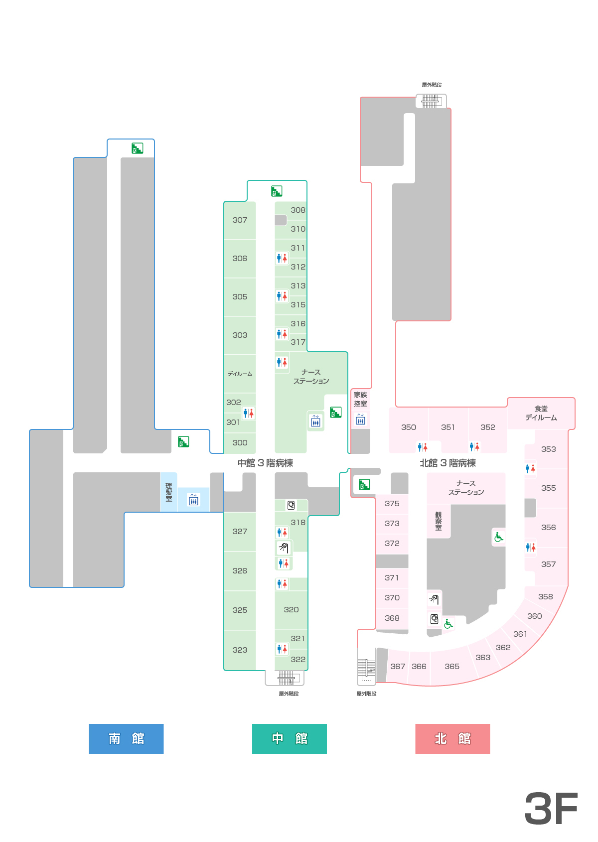 3階のフロアマップ