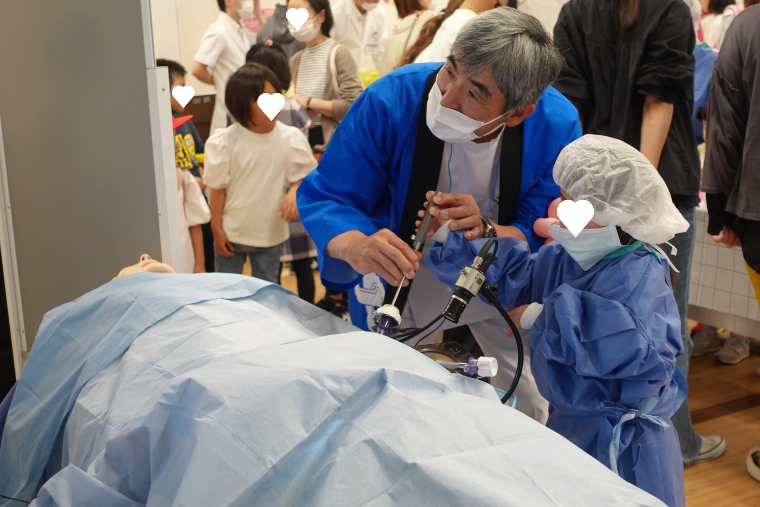 腹腔鏡手術体験の写真
