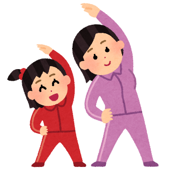 ストレッチのイラスト